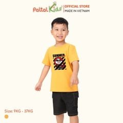 Áo Thun Hình In Chim Cánh Cụt Cotton Mỹ Bé Trai Cao Cấp - 020 1404