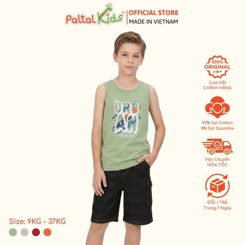 Áo Thun Sát Nách Hình In Urban Cotton Mỹ Bé Trai Cao Cấp - 020 1418