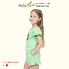 BST Mùa Xuân - Bộ Đùi Tay Ngắn Cotton Mỹ Bé Gái Cao Cấp - 025 2027