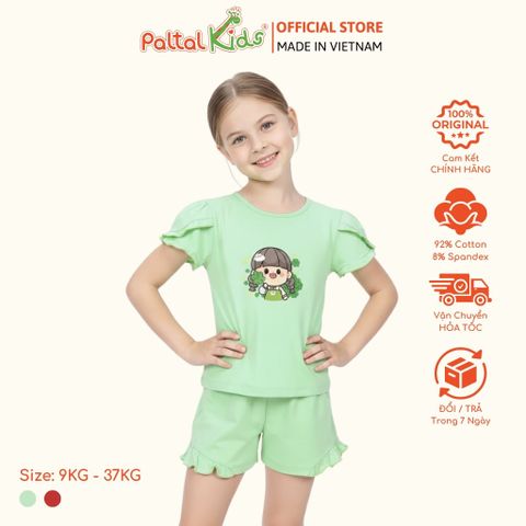 BST Mùa Xuân - Bộ Đùi Tay Ngắn Cotton Mỹ Bé Gái Cao Cấp - 025 2027