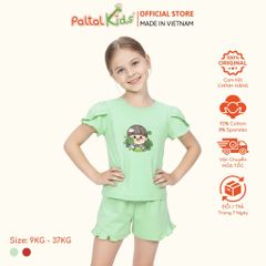 BST Mùa Xuân - Bộ Đùi Tay Ngắn Cotton Mỹ Bé Gái Cao Cấp - 025 2027