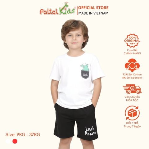 Đồ Bộ Đùi Hình In Xương Rồng Giả Túi Cotton Mỹ Bé Trai Cao Cấp - 025 2110