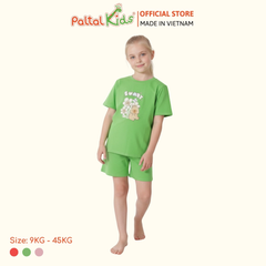 Đồ Bộ Đùi Form Rộng Hình In Capybara Cotton Mỹ Bé Gái Cao Cấp - 025 2159