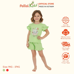 BST Mùa Xuân - Bộ Đùi Tay Ngắn Cotton Mỹ Bé Gái Cao Cấp - 025 2170