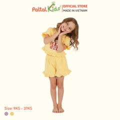 BST Mùa Xuân - Bộ Đùi Tay Ngắn Cotton Mỹ Bé Gái Cao Cấp - 025 2173