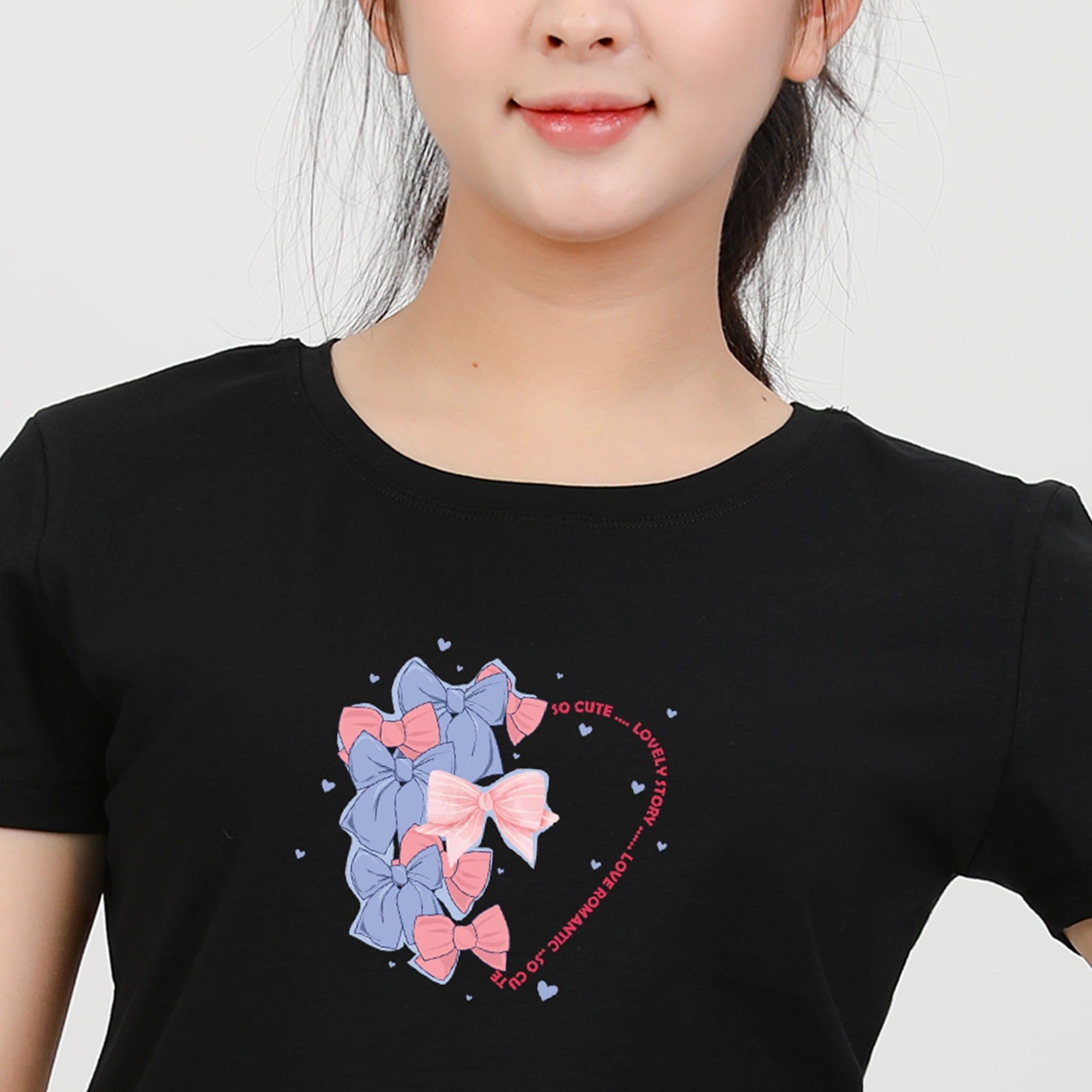 Áo thun nữ tay ngắn Cổ Tròn Form Suông chất cotton siêu mát 020p 0314
