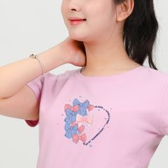 Áo thun nữ tay ngắn Cổ Tròn Form Suông chất cotton siêu mát 020p 0314