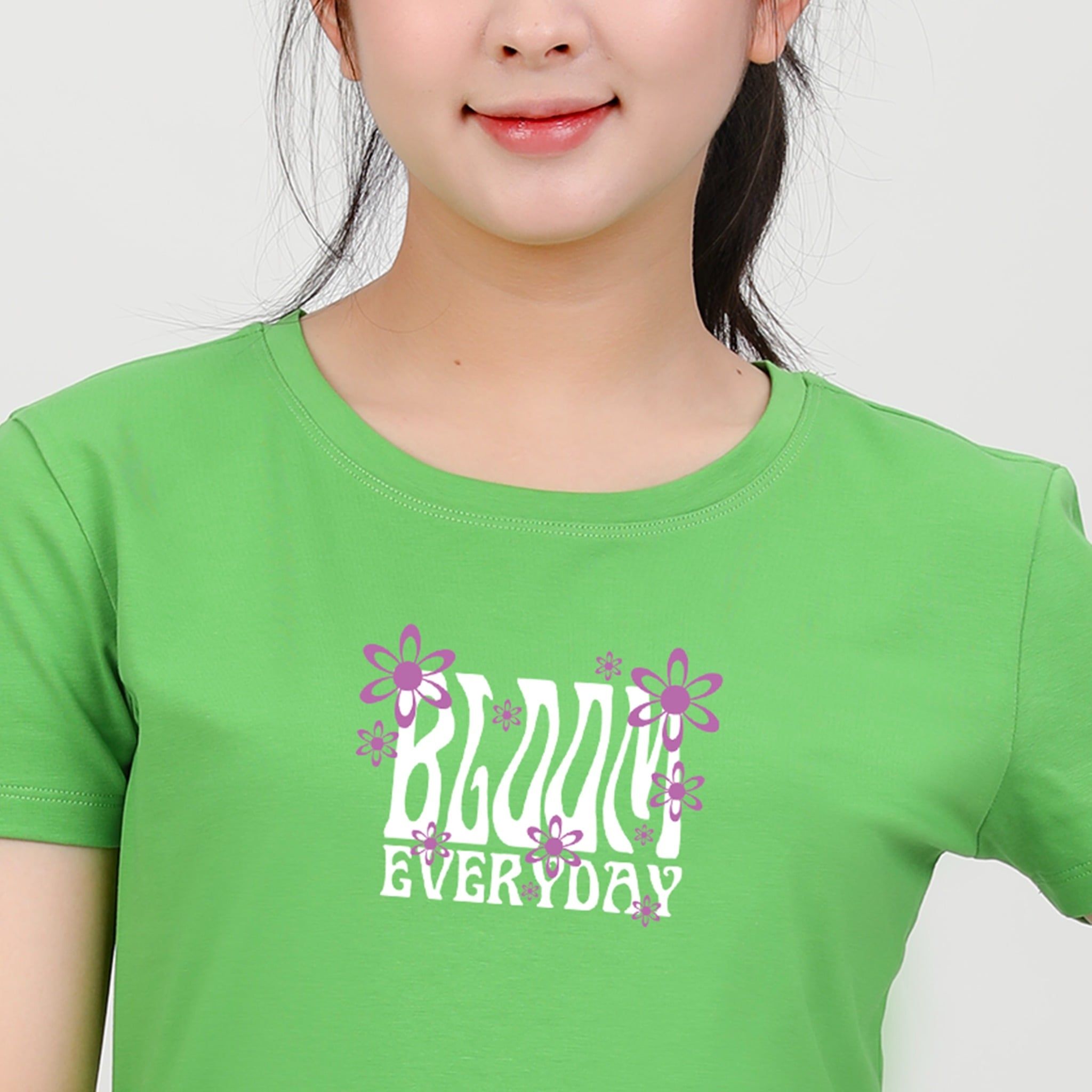 Áo thun nữ tay ngắn Cổ Tròn Form Suông chất cotton siêu mát 020p 0316