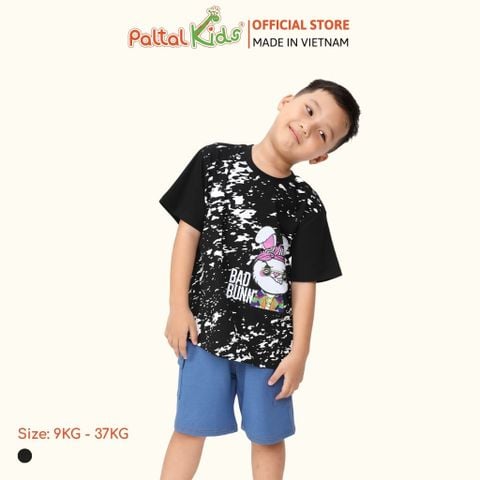 Áo Thun Hình In Bad Bunny Cotton Mỹ Bé Trai Cao Cấp - 020 1402