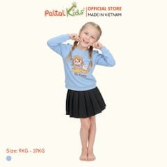 Áo Tay Dài Chất Borip Cotton Cho Bé Gái 220p 1380