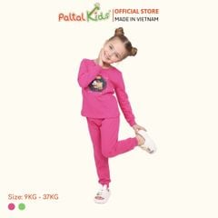 BST Mùa Đông - Bộ Dài Tay Dài Cotton Mỹ Bé Gái Cao Cấp - 023 6085
