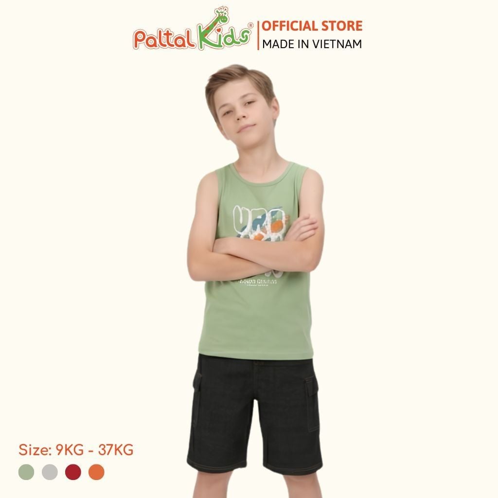 Áo Thun Sát Nách Hình In Urban Cotton Mỹ Bé Trai Cao Cấp - 020 1418