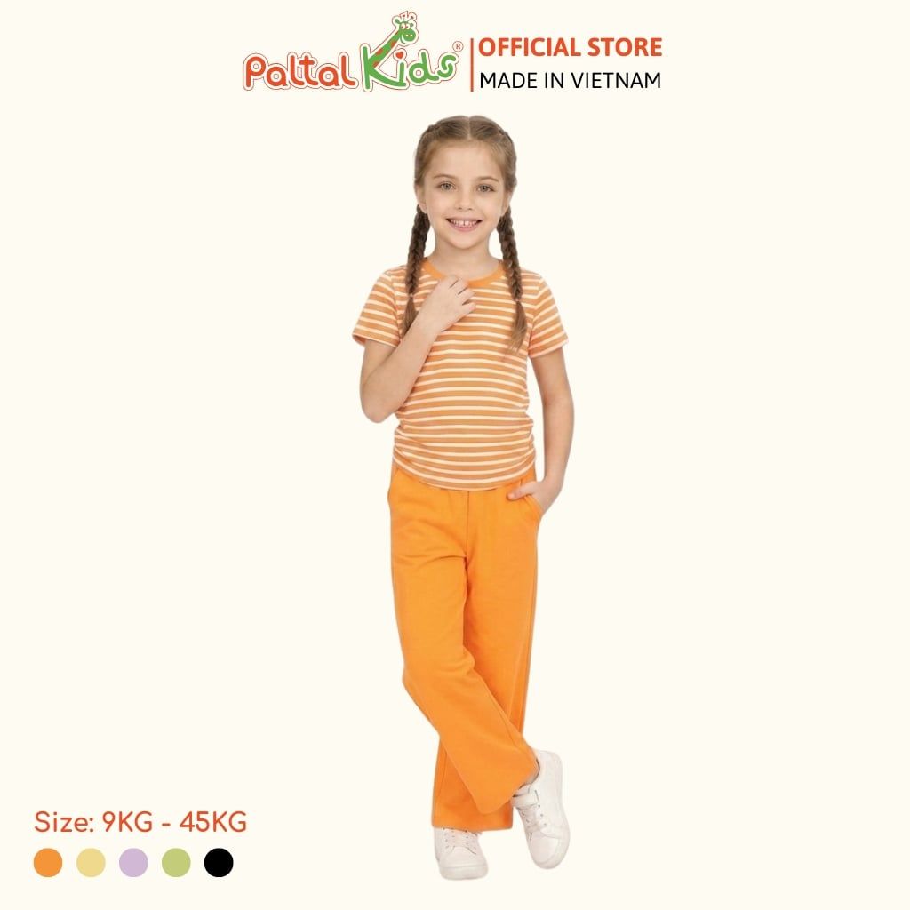 Đồ Bộ Dài Áo Dây Rút Cotton Viscose Bé Gái Cao Cấp - 023 6073