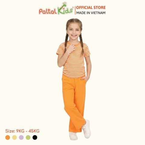 Đồ Bộ Dài Áo Dây Rút Cotton Viscose Bé Gái Cao Cấp - 023 6073