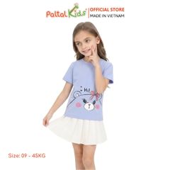 Áo Thun Cotton Melan Hình In Gấu Bé Gái Cao Cấp - 190 1410