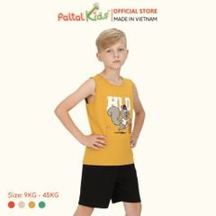 Đồ Bộ Đùi Sát Nách Hình In Nhiệt Cotton Borib Bé Trai Cao Cấp - 225 2126