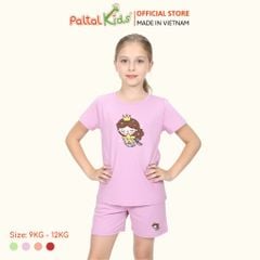 Đồ Bộ Đùi Cơ Bản Cotton Mỹ Bé Gái Cao Cấp - 025 5159 - Size 9