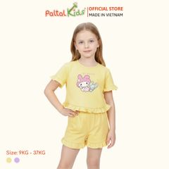 BST Mùa Xuân - Bộ Đùi Tay Ngắn Cotton Mỹ Bé Gái Cao Cấp - 025 5151