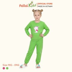 BST Mùa Đông - Đồ Bộ Tay Dài Cotton Mỹ Bé Gái Cao Cấp - 023 6018