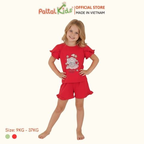 BST Mùa Xuân - Bộ Đùi Tay Ngắn Cotton Mỹ Bé Gái Cao Cấp - 025 2170