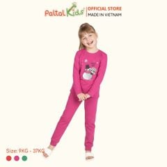 BST Mùa Đông - Đồ Bộ Tay Dài Cotton Mỹ Bé Gái Cao Cấp - 023 6037