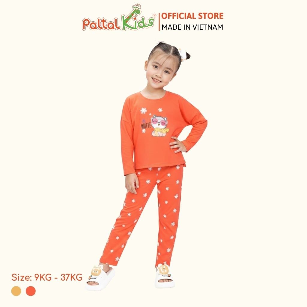 BST Mùa Đông - Đồ Bộ Tay Dài Cotton Mỹ Bé Gái Cao Cấp - 023 6020
