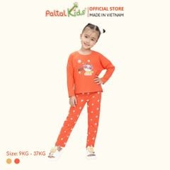 BST Mùa Đông - Đồ Bộ Tay Dài Cotton Mỹ Bé Gái Cao Cấp - 023 6020