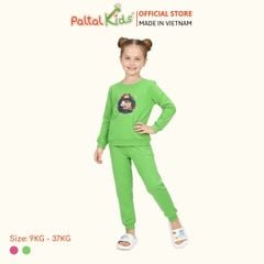 BST Mùa Đông - Bộ Dài Tay Dài Cotton Mỹ Bé Gái Cao Cấp - 023 6085