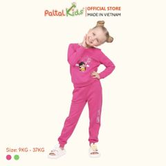 BST Mùa Đông - Bộ Dài Tay Dài Cotton Mỹ Bé Gái Cao Cấp - 023 6034