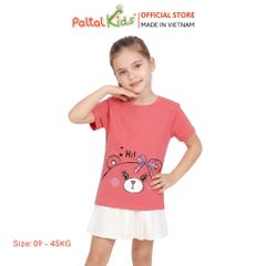 Áo Thun Cotton Melan Hình In Gấu Bé Gái Cao Cấp - 190 1410