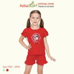 BST Mùa Xuân - Bộ Đùi Tay Ngắn Cotton Mỹ Bé Gái Cao Cấp - 025 5154