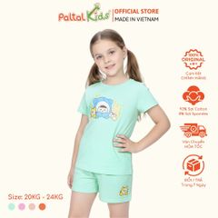 Đồ Bộ Đùi Cơ Bản Cotton Mỹ Bé Gái Cao Cấp - 025 5162 - Size 12
