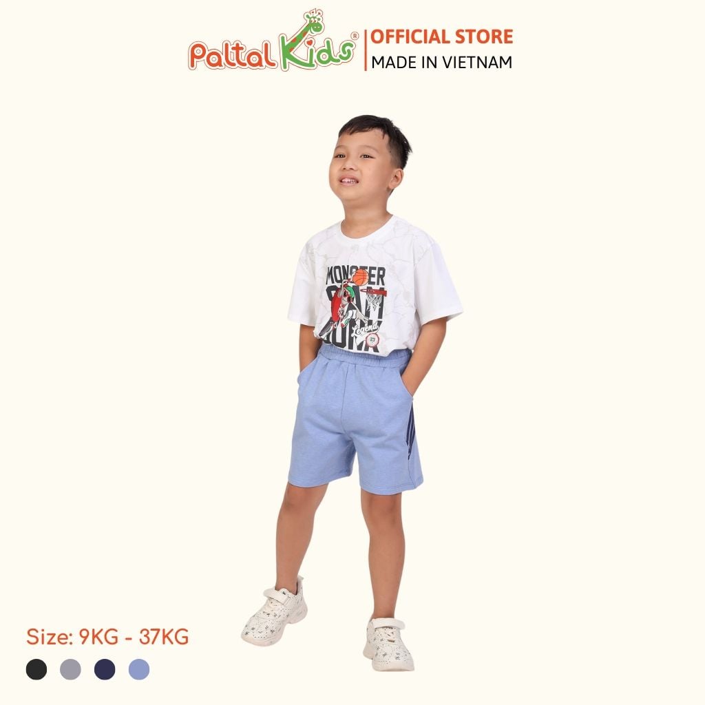 Quần Đùi Thể Thao Cotton Melan Bé Trai Cao Cấp - 468 8512
