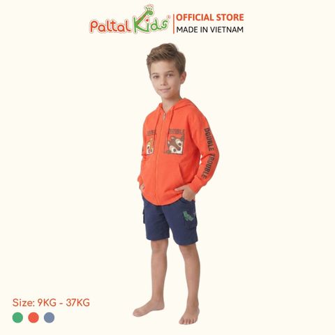 Áo Khoác Cotton TC Chống Nắng Hình In Sóc Chuột Bé Trai Cao Cấp - 431 4024
