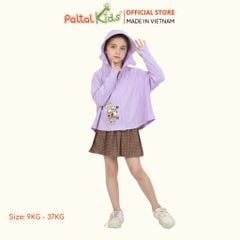 Áo Khoác Croptop Poly Chống Nắng Hình In Nhân Vật Hoạt Hình Bé Gái Cao Cấp - 311 4038