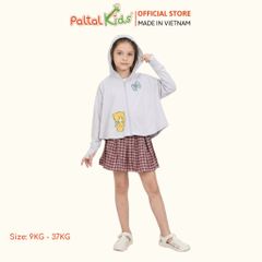 Áo Khoác Croptop Poly Chống Nắng Hình In Gấu Vàng Bé Gái Cao Cấp - 311 4034