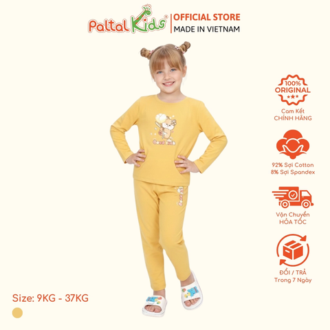 BST Mùa Đông - Bộ Dài Tay Dài Cotton Mỹ Bé Gái Cao Cấp - 023 6087