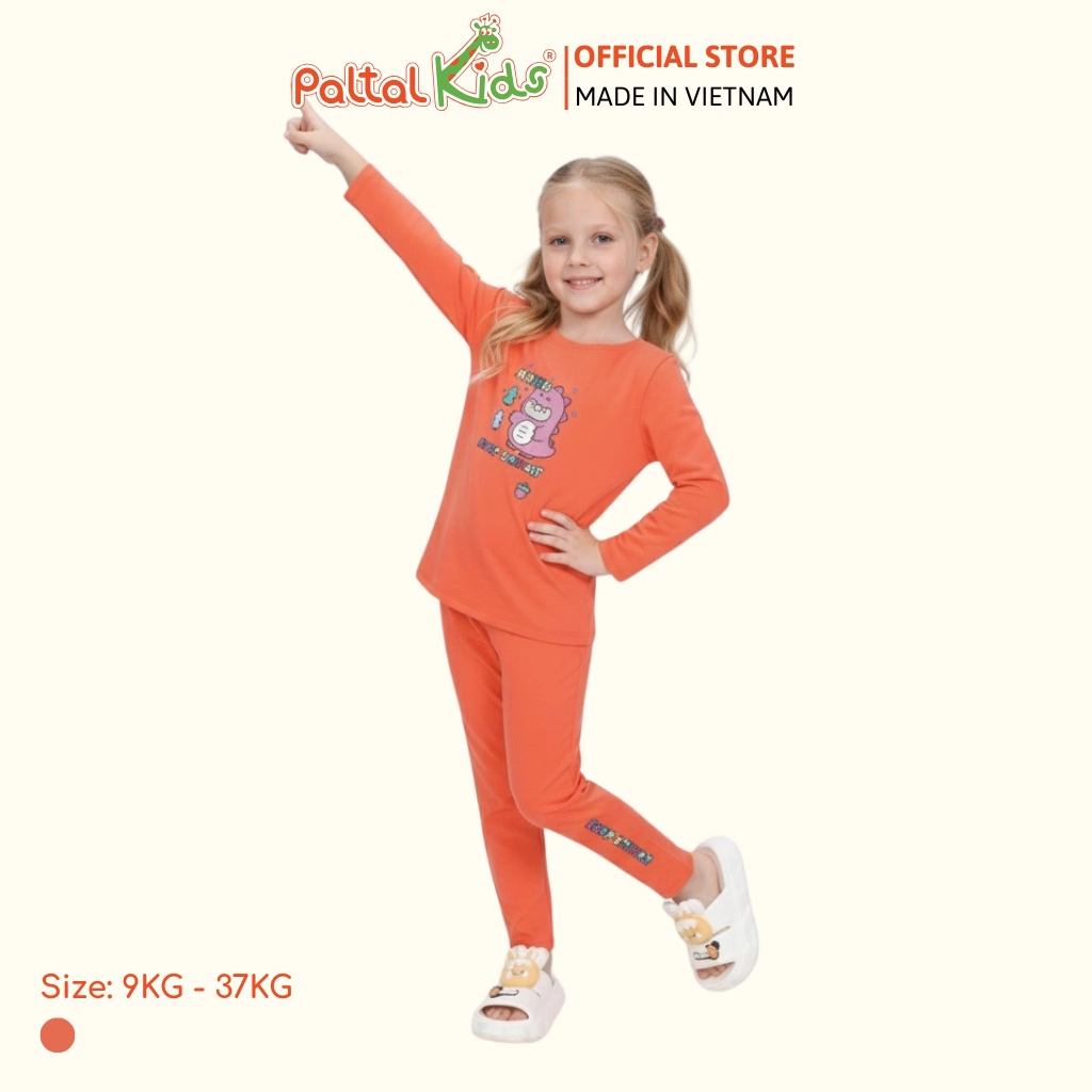 BST Mùa Đông - Bộ Dài Tay Dài Cotton Mỹ Bé Gái Cao Cấp - 023 6089
