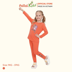 BST Mùa Đông - Bộ Dài Tay Dài Cotton Mỹ Bé Gái Cao Cấp - 023 6089
