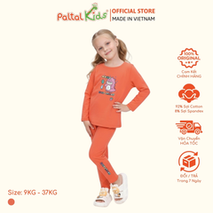 BST Mùa Đông - Bộ Dài Tay Dài Cotton Mỹ Bé Gái Cao Cấp - 023 6089