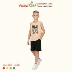 Đồ Bộ Đùi Sát Nách Hình In Nhiệt Cotton Borib Bé Trai Cao Cấp - 225 2126