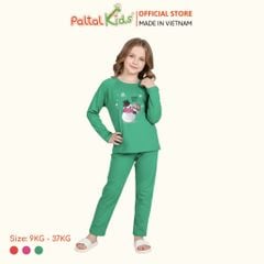 BST Mùa Đông - Đồ Bộ Tay Dài Cotton Mỹ Bé Gái Cao Cấp - 023 6037