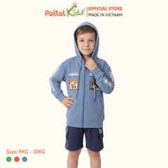 Áo Khoác Cotton TC Chống Nắng Hình In Sóc Chuột Bé Trai Cao Cấp - 431 4024