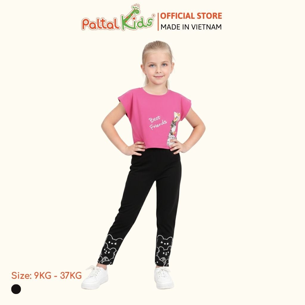 Quần Dài Cotton Borib Bé Gái Cao Cấp - 228 8055