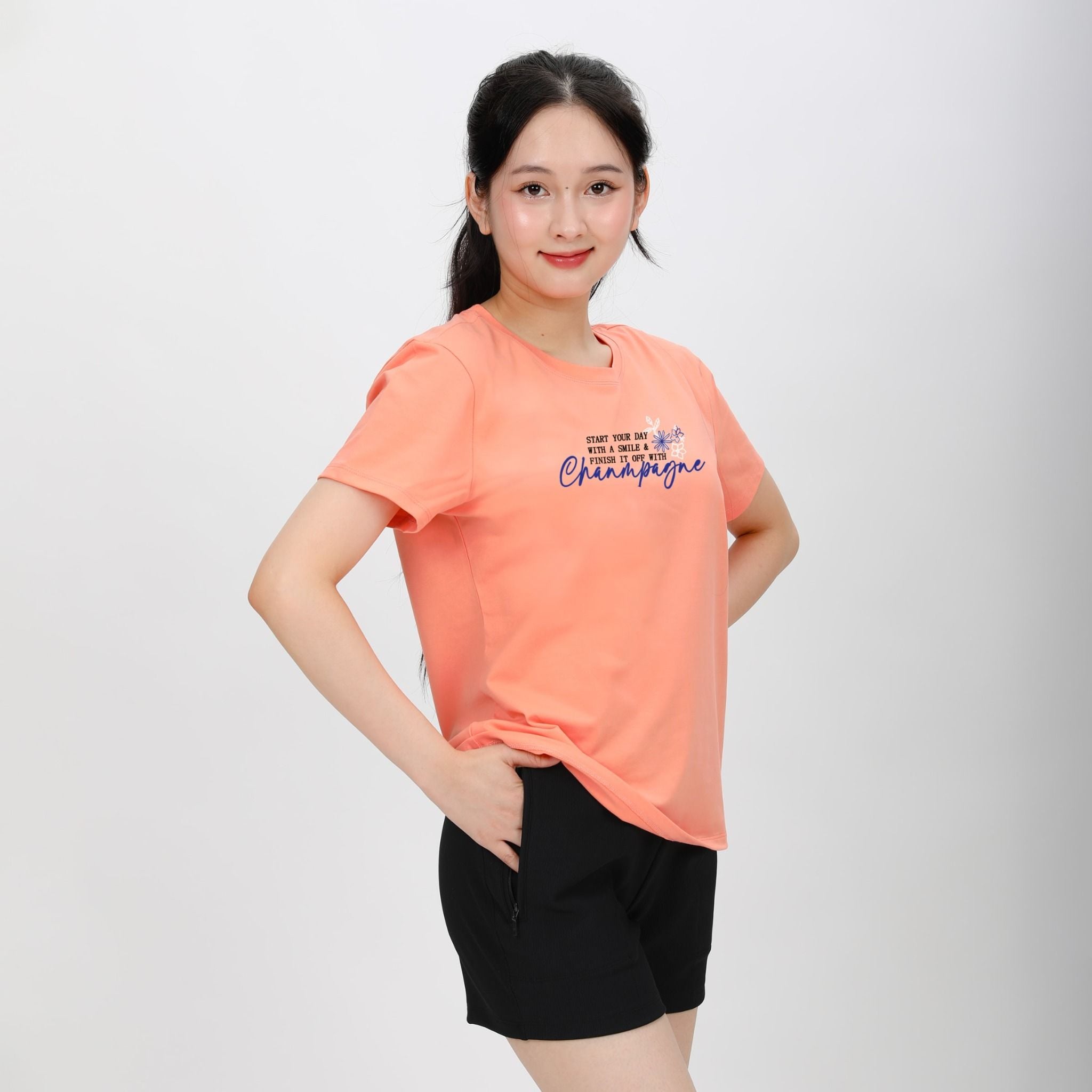 Áo thun nữ tay ngắn form suông chất cotton siêu mát 020p 0283