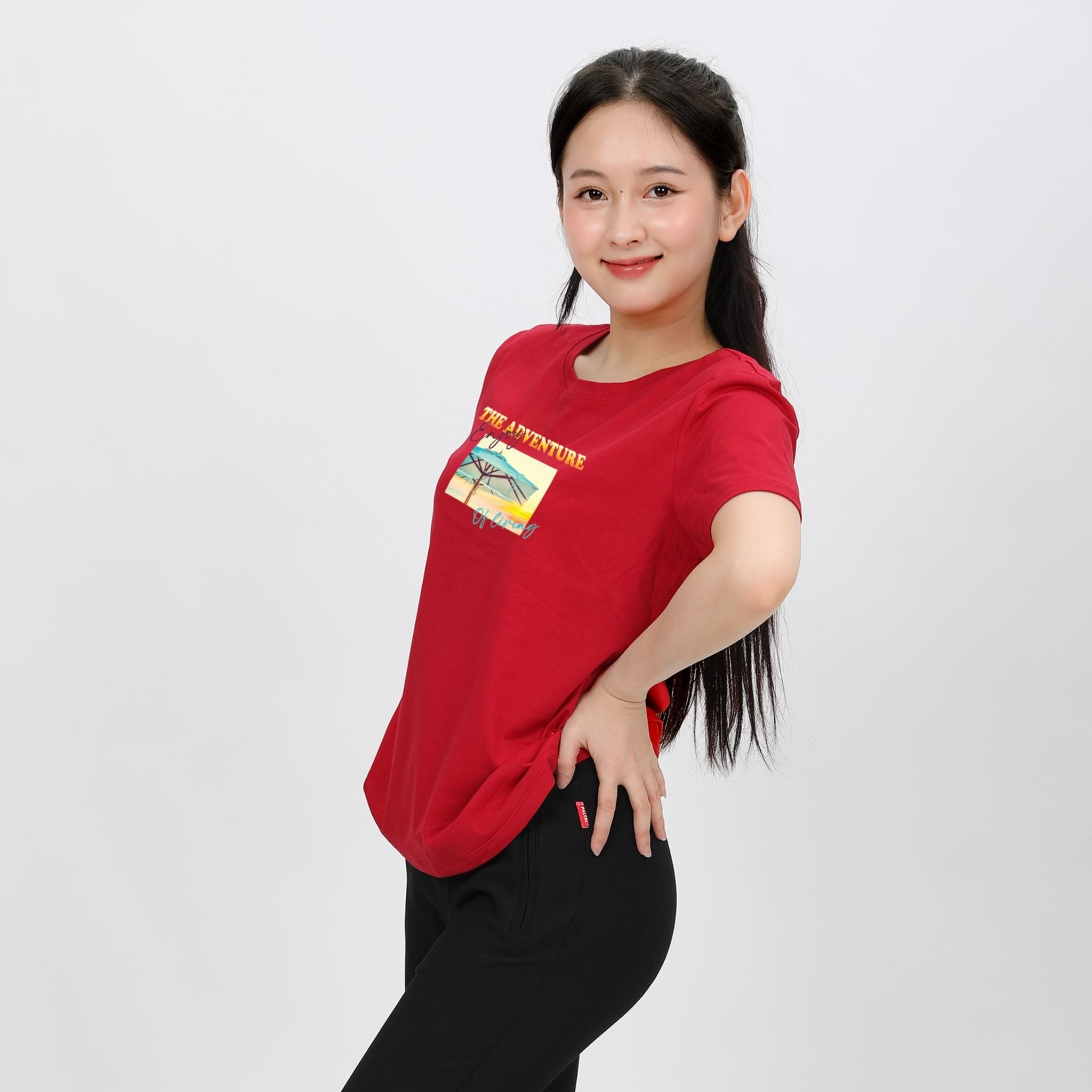 Áo thun nữ tay ngắn form suông chất cotton siêu mát 020p 0284