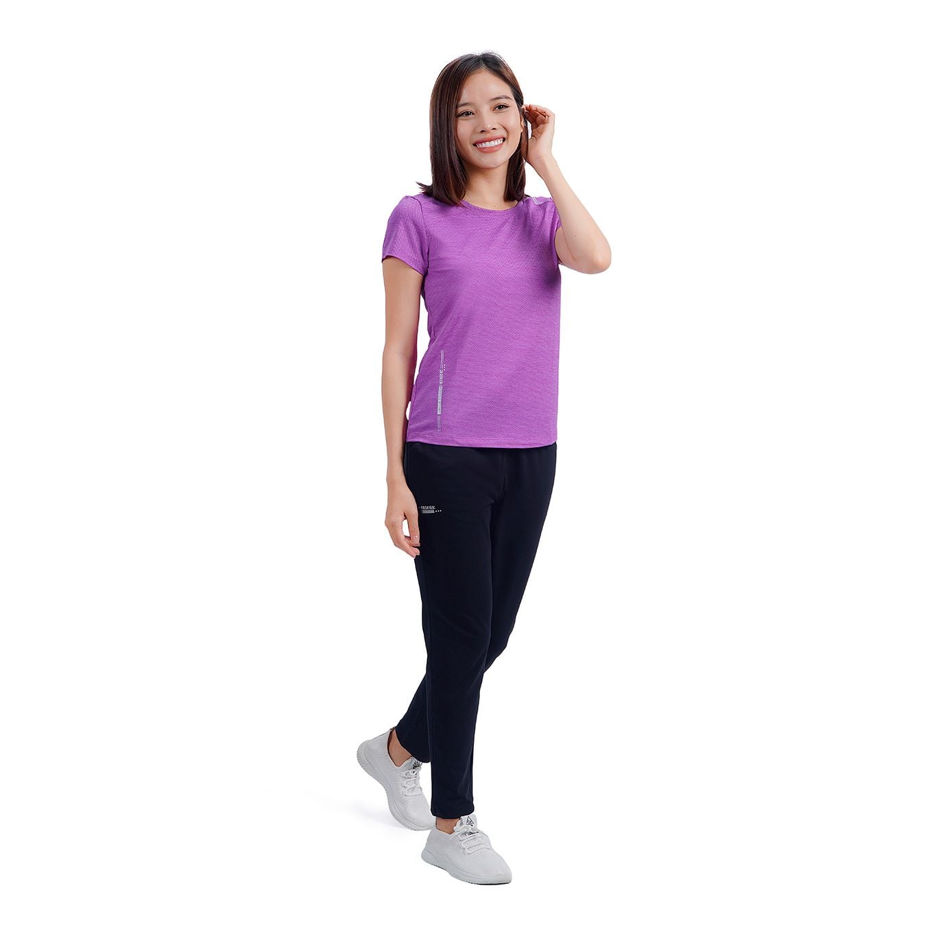 Set đồ bộ nữ kiểu quần dài tay ngắn chất melan lưới 343p 3306