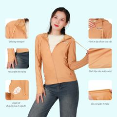 Áo khoác nữ chống nắng, chất nhung lạnh siêu bền 151p 1325
