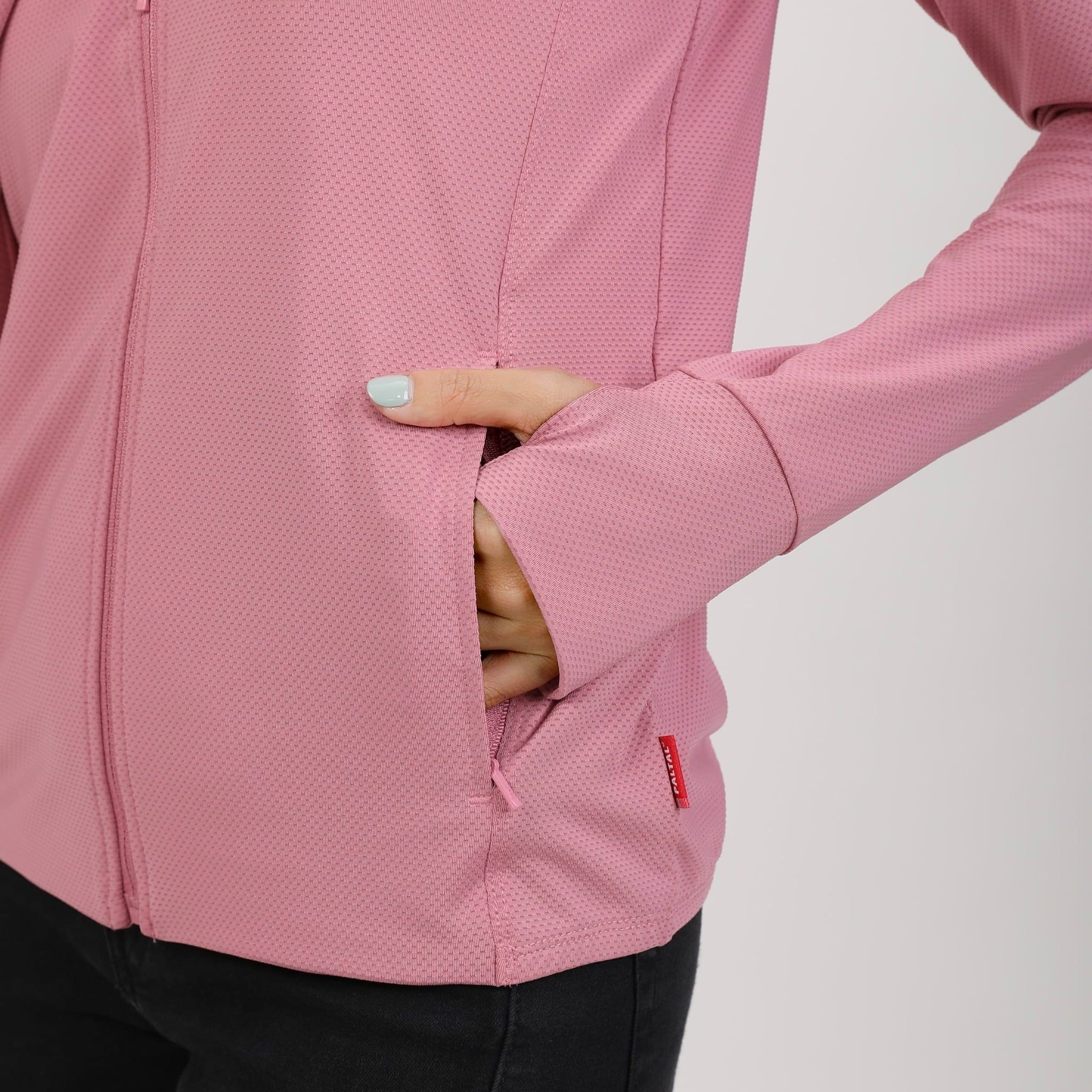 Áo khoác nữ chống nắng, chống UV có nón chất poly thái 311p 1301