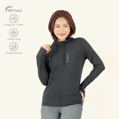Áo khoác nữ chống nắng, chống UV chất poly thái mỏng nhẹ  311p 1364